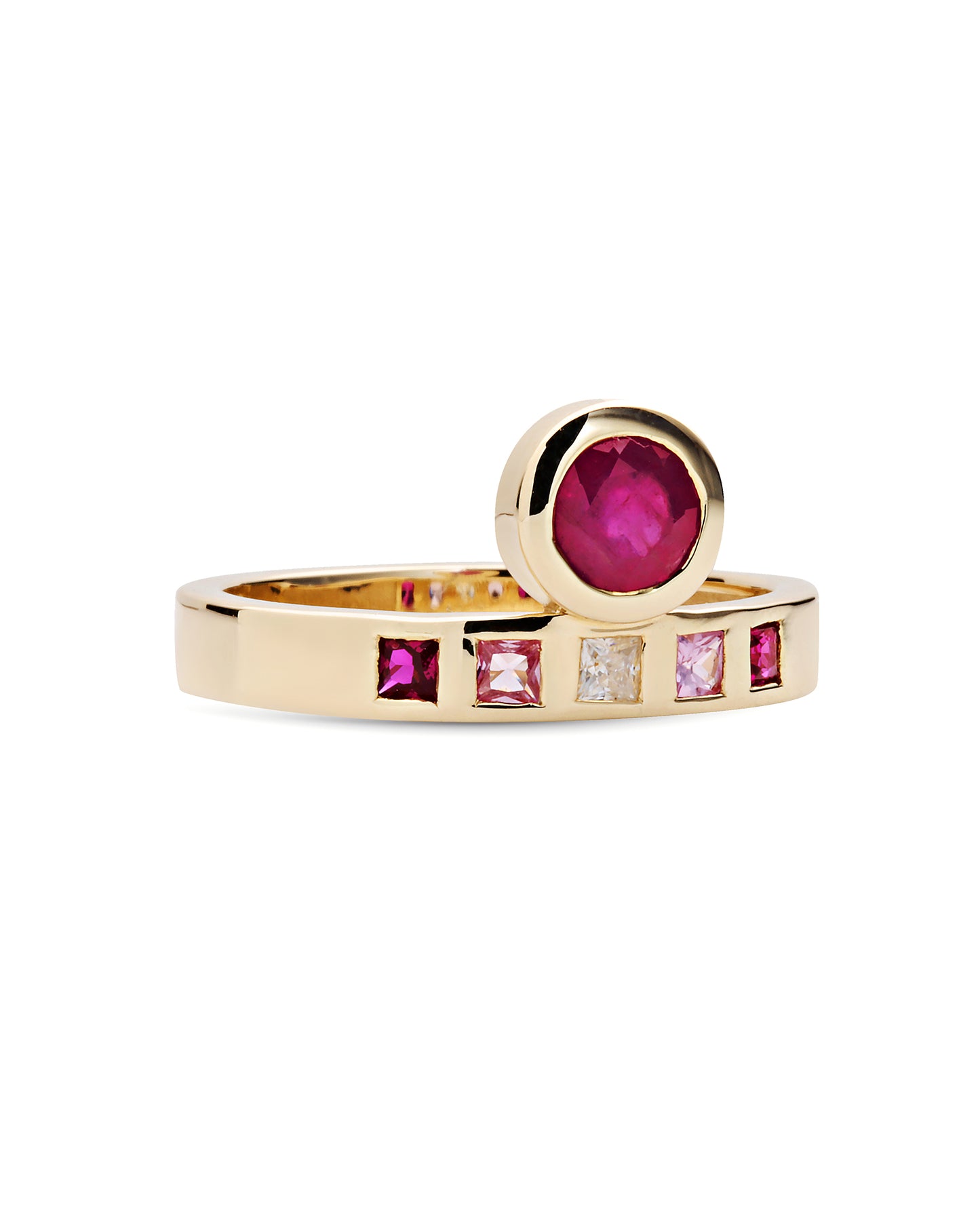 Ascend Ring | Ruby & Diamonds 10k Gold