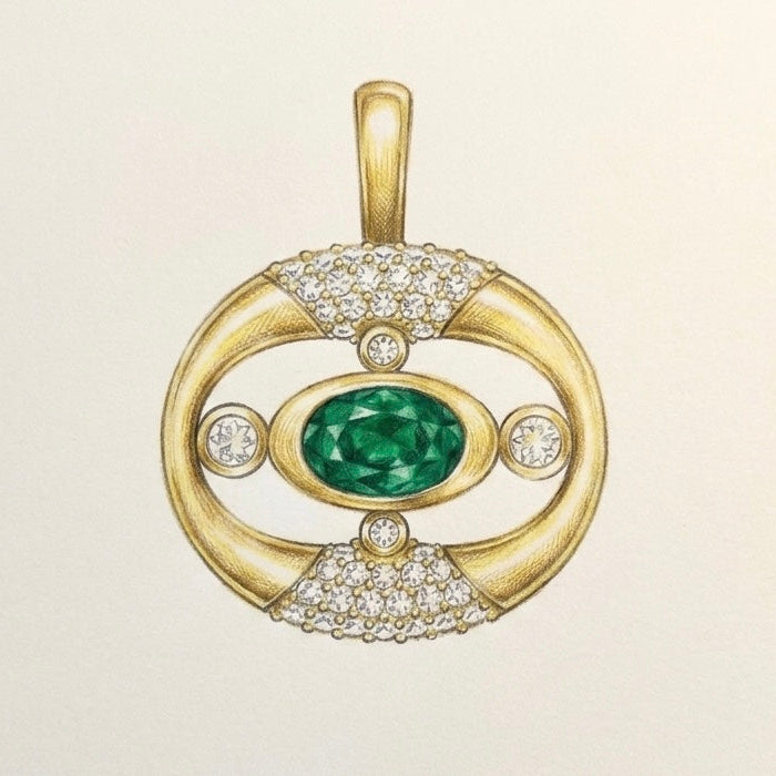 Talisman No.1 | Emerald & Sapphire