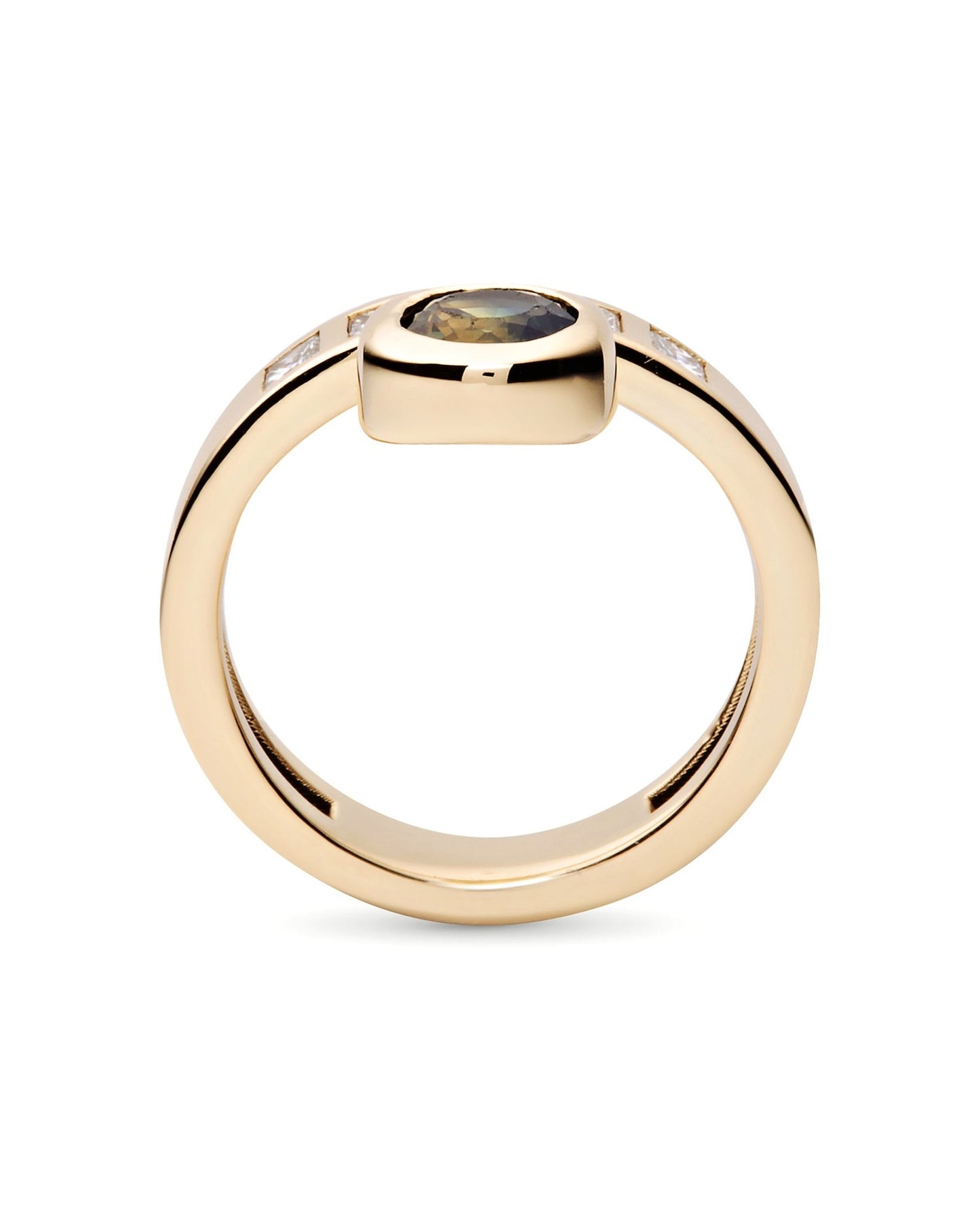 Ascend Ring | Parti Sapphire & Diamonds 10k Gold - ALTRA Jewellery -