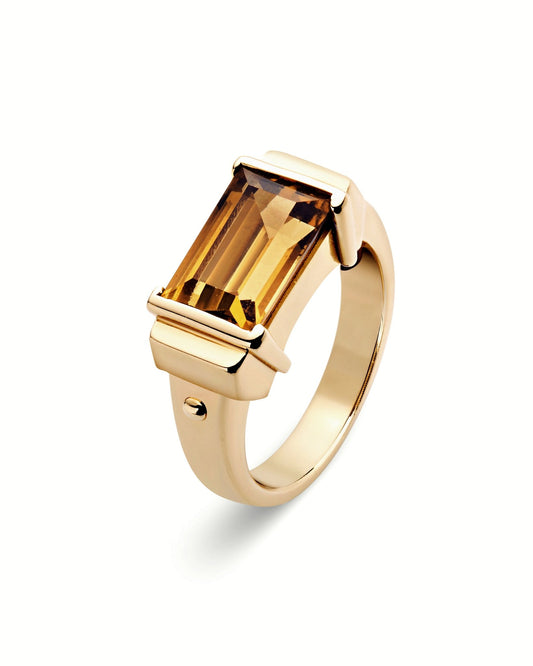 Aurion Ring | Citrine & Diamonds 10k Gold - ALTRA Jewellery -