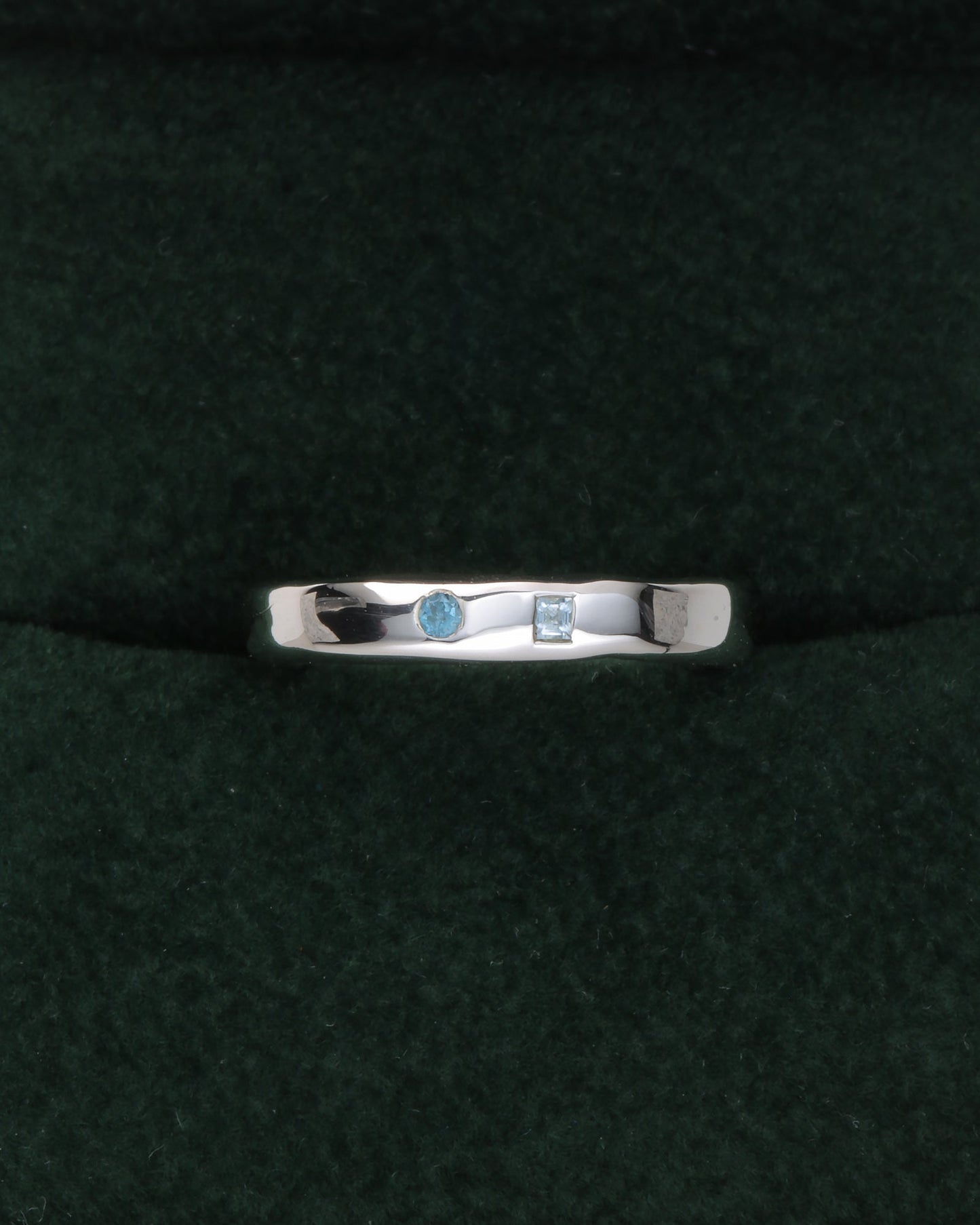 Essence Ring | London Blue Topaz & Aquamarine Garnet Silver - ALTRA Jewellery -