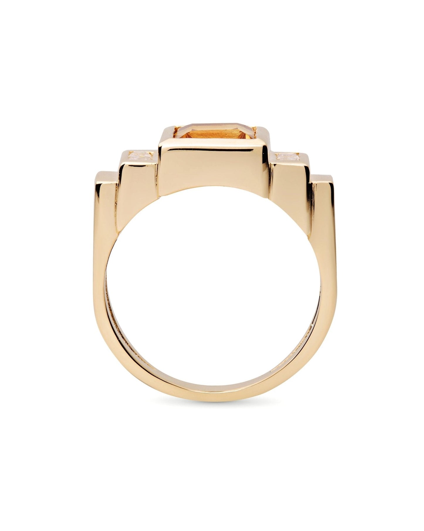 Prism Ring | Citrine 10k Gold - ALTRA Jewellery -