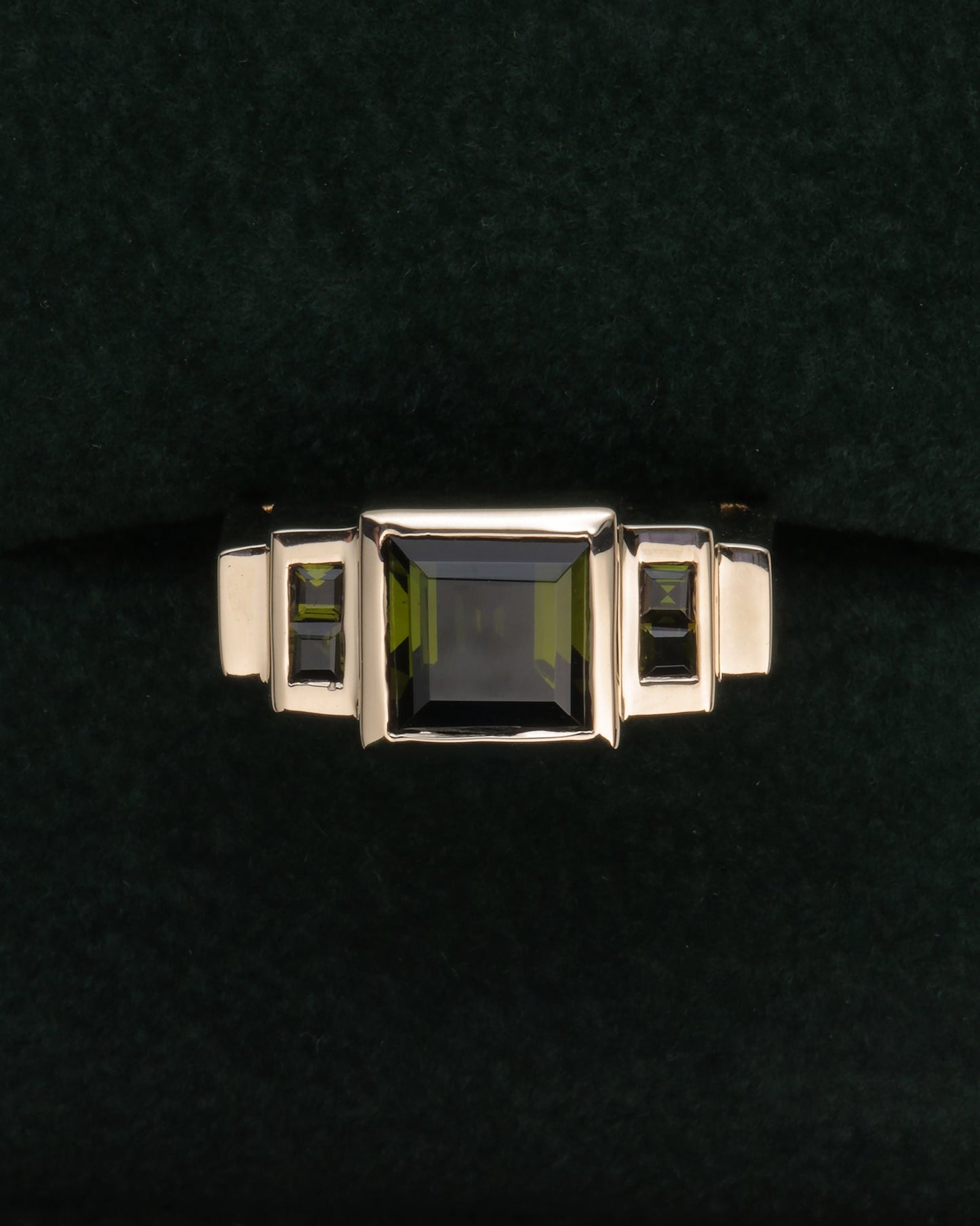 Prism Ring | Green Tourmaline 10k Gold - ALTRA Jewellery -