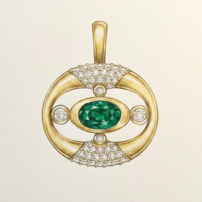 Talisman No.1 | Emerald & Sapphire - ALTRA Jewellery -
