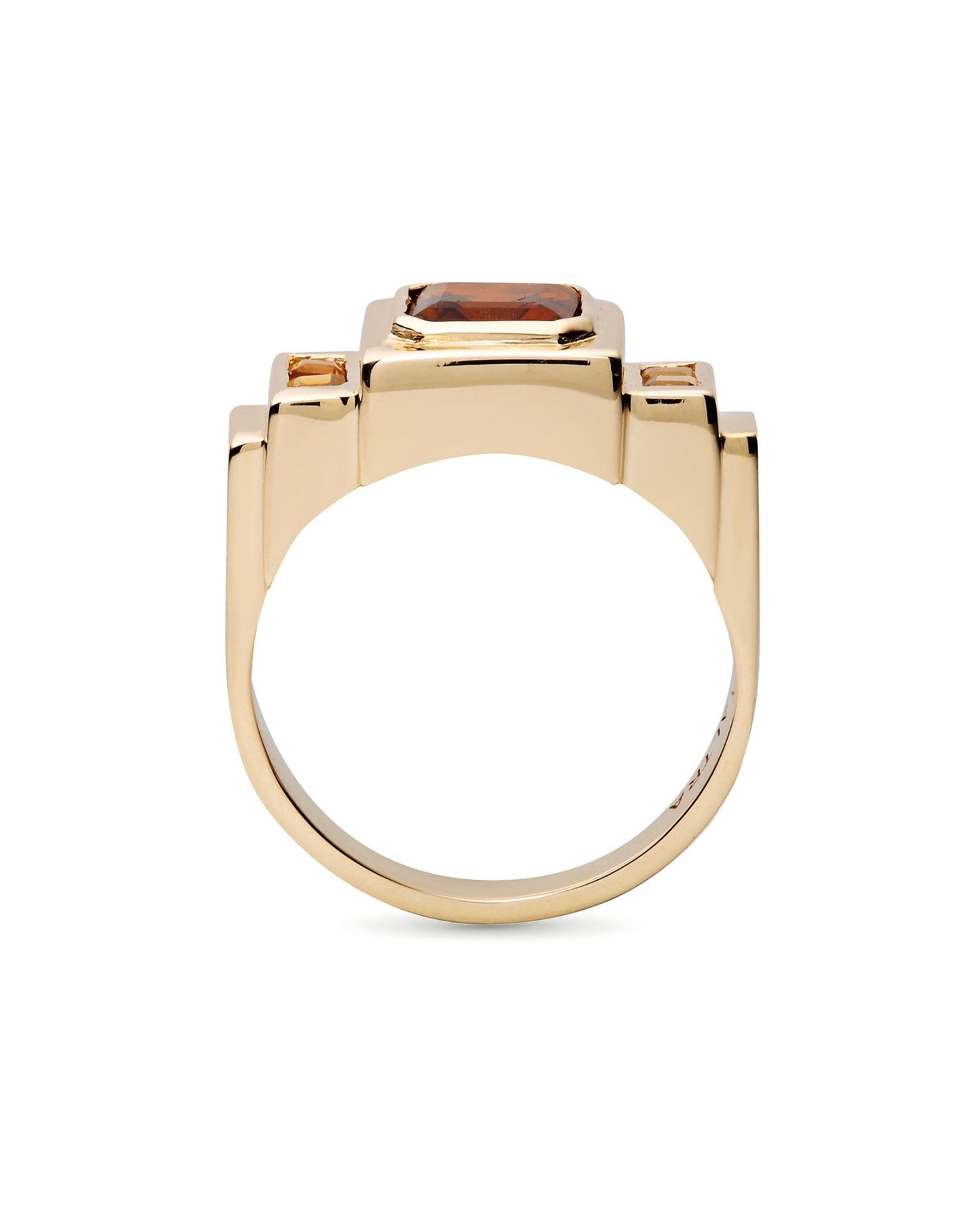 Temple Ring | Honey Tourmaline 10k Gold - ALTRA Jewellery -