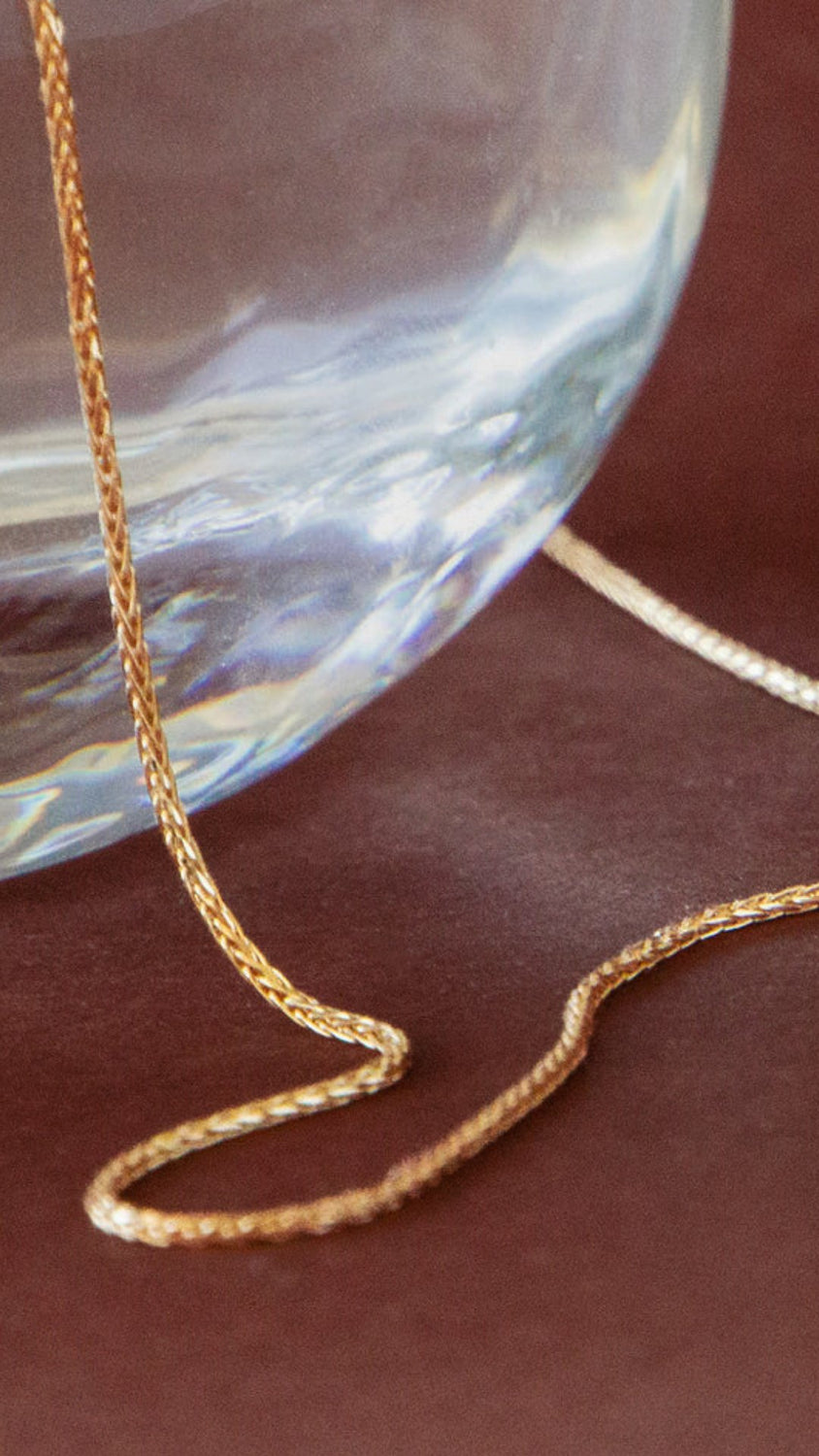 Italian Spiga Necklace | 9k Gold Chain - ALTRA Jewellery -