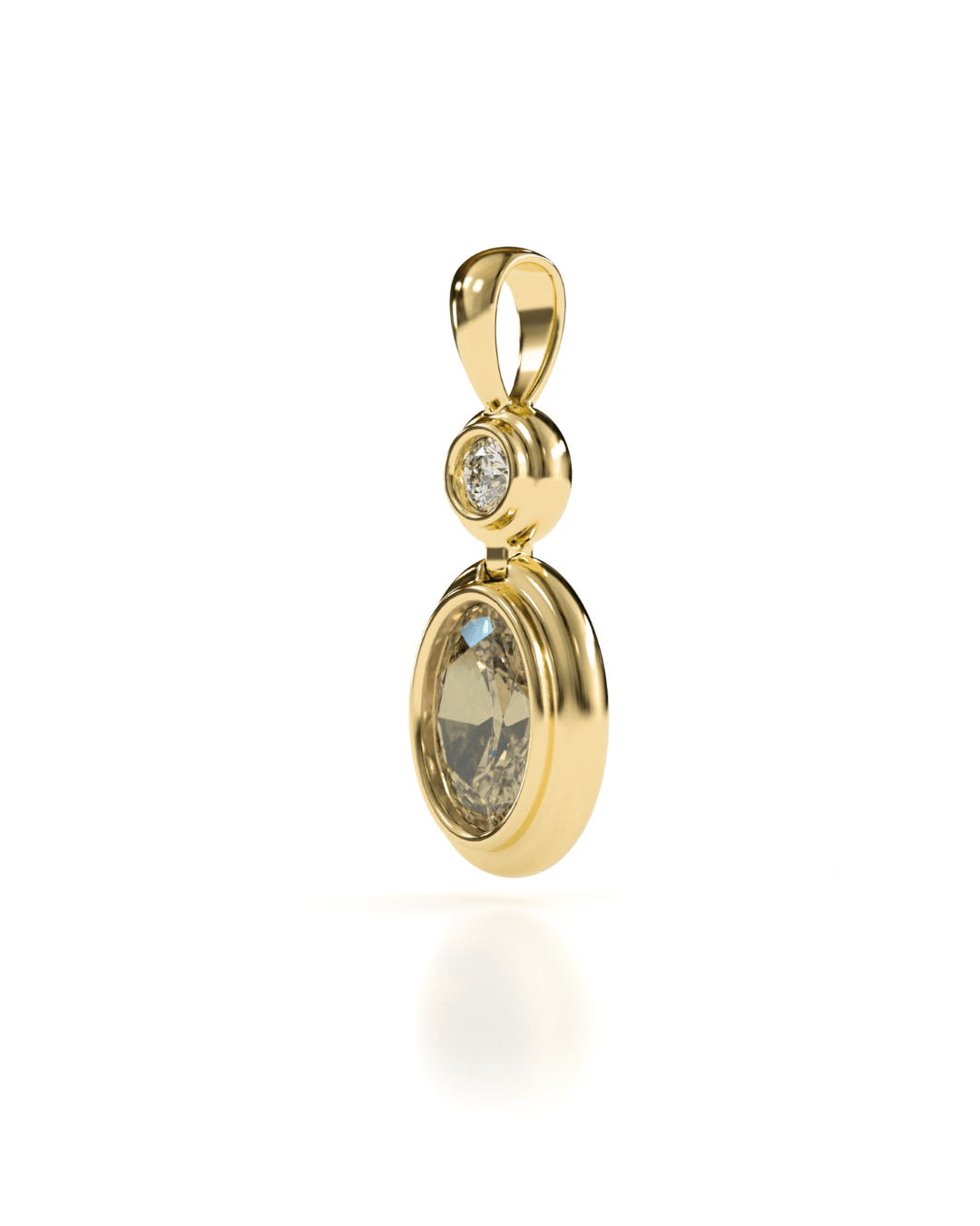 Fall Charm I Sapphire and Diamond 9k Gold - ALTRA Jewellery - 