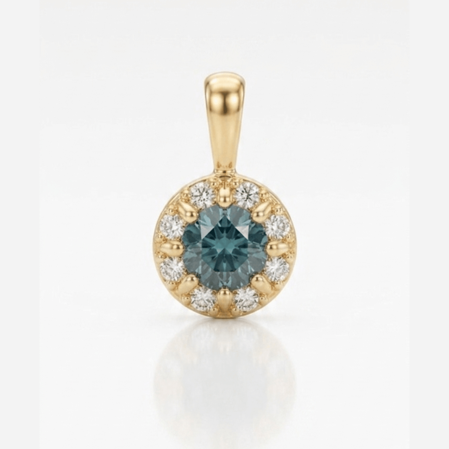 Goccia Charm I Sapphires 9k Gold - ALTRA Jewellery - 