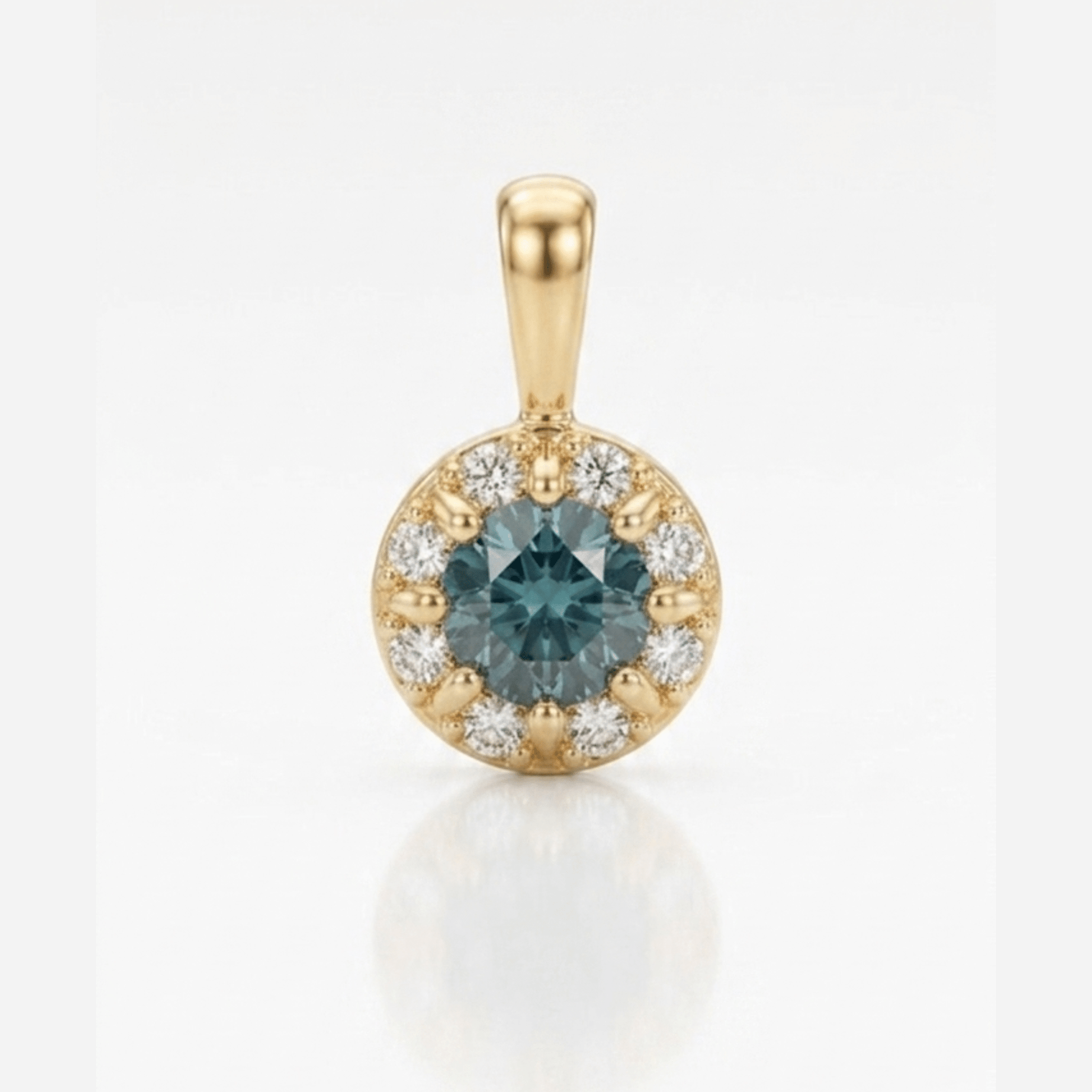 Goccia Charm I Sapphires 9k Gold - ALTRA Jewellery - 