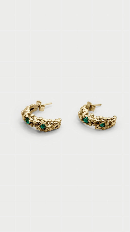 Coral hoops - ALTRA Jewellery -