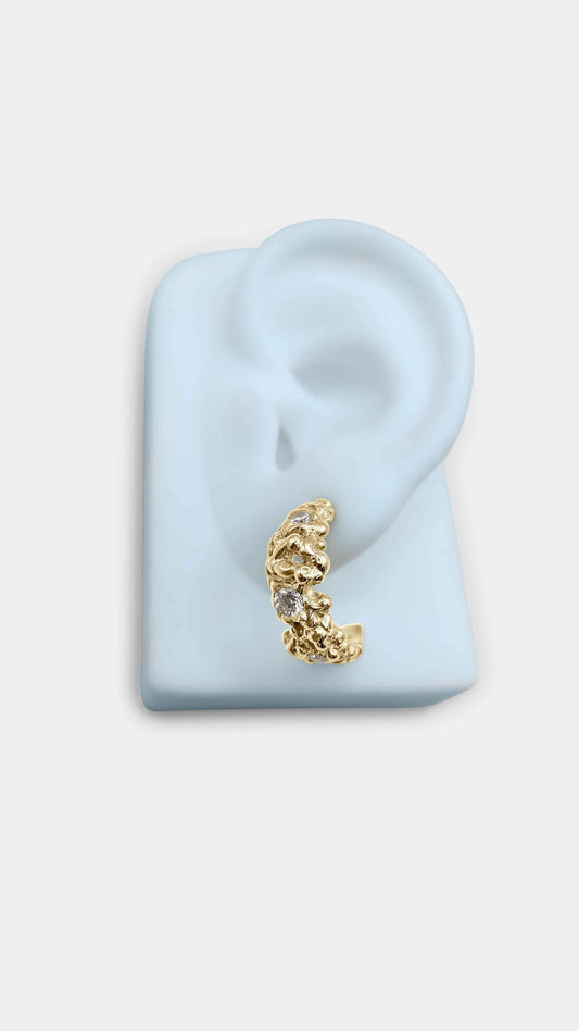 Coral Lab Grown Diamond | Hoops - ALTRA Jewellery -
